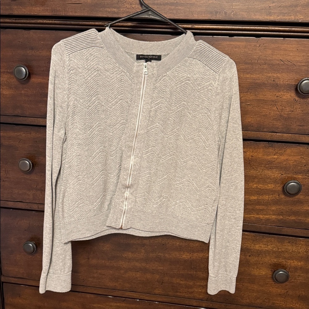 Banana Republic Factory Zip Up Sweater - Picture 1 of 2